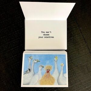 You Can’t Choose Your Relatives Greeting Cards Print of Original Art
